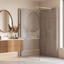 REA/S - Sprchová zástěna Flexi Transparent / Chrome 120 (KPL-K99060)