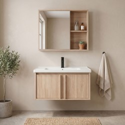 REA - Sada koupelnového nábytku s umyvadlem Gama T25023 BXM 80CM (REA-M0211)
