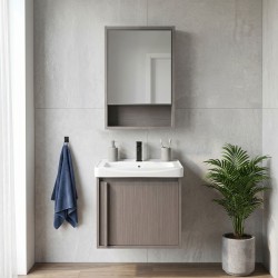 REA - Sada koupelnového nábytku s umyvadlem Gama T25023 KJM 50CM (REA-M0201)