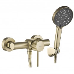 REA - Sprchová baterie Lungo Stripe BRUSH GOLD (REA-B9490)