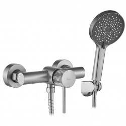 REA - Sprchová baterie Lungo Stripe BRUSH NICKEL (REA-B9491)