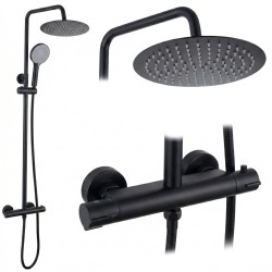 REA - Sprchová sada bez výtoku s termostatem Lungo Black (REA-P6733)
