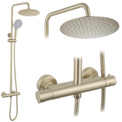 REA - Sprchová sada bez výtoku s termostatem Lungo Gold Brush (REA-P6730)