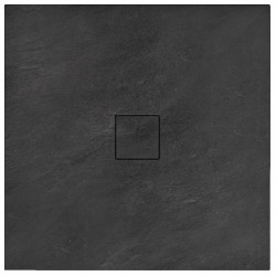 REA - Sprchová vanička Stone 90x90x4 černá (REA-K9601)
