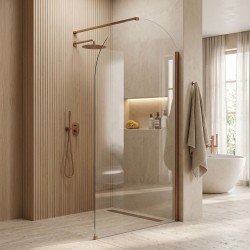 REA - Sprchová zástěna Heaven Brush Copper 100 (REA-K6687)