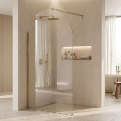 REA - Sprchová zástěna Heaven Brush Gold 120 (REA-K6682)