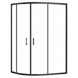 REA - Sprchová zástěna LOOK černá 80x100 L/P (REA-K7900)