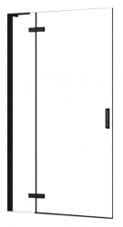 REA - Sprchové dveře HUGO 90 L/P bez stěnového profilu černá (REA-K6604)