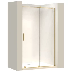 REA - Sprchové dveře MONTANA 130 broušená zlatá  (REA-K2504)