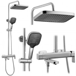 REA - Sprchový set Arlo Brush Nickle (REA-P7340)