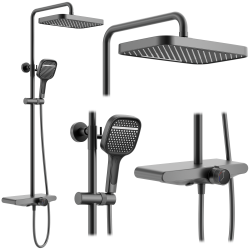 REA - Sprchový set Bari Titanium (REA-P0890)