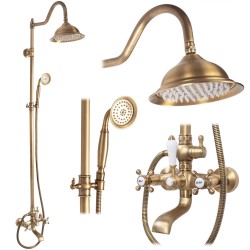 REA - Sprchový set BERGAMO antique bronze (REA-P5002)