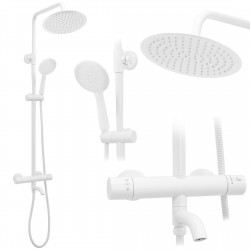 REA - Sprchový set s baterií 150mm Lungo bílá (REA-P6608)