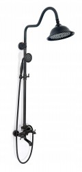 REA - Sprchový set s batériou 150mm Retro čierny (REA-P2366)