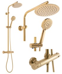REA - Sprchový termostatický set Bliss zlatý (REA-P8806)