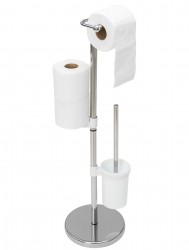 REA - Stojan NO.392597 toaletního papíru a WC štětky chrom (HOM-07589)