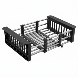 REA - Teleskopický odkapávač na dřez P14487 Black (HOM-09973)