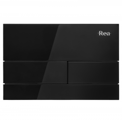 REA - Tlačítko T Black Glass (REA-E0051)