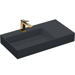 REA - Umyvadlo  Archi 90 CM Grey MATT na desku - konglomerát (REA-U4304)