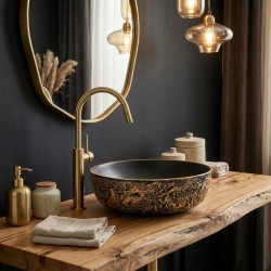 REA - Umyvadlo na desku Babilon Gold (REA-U5418)