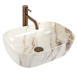 REA - Umyvadlo na desku Belinda Marrone Shiny (REA-U3601)