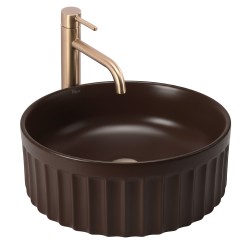 REA - Umyvadlo na desku DUO Espresso Matt (REA-U3604)