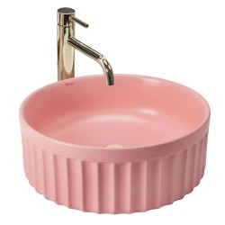 REA - Umyvadlo na desku DUO Sweet Pink Matt (REA-U3606)