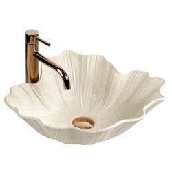 REA - Umyvadlo na desku Flower Vanilla (REA-U7886)