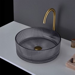 REA - Umyvadlo na desku Ingrid 36x36 Grey (REA-U8524)