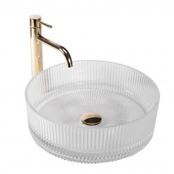 REA - Umyvadlo na desku Ingrid Transparent (REA-U0278)