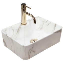 REA - Umyvadlo na desku Kelly Mini Aiax Shiny (REA-U6504)