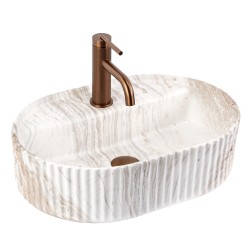 REA - Umyvadlo na desku Marcela 50 Vanilla (REA-U3514)