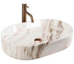 REA - Umyvadlo na desku Nadia 60 Marrone (REA-U9239)