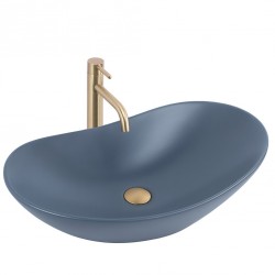 REA - Umyvadlo na desku ROYAL Blueberry Matt 61x35 (REA-U6373)