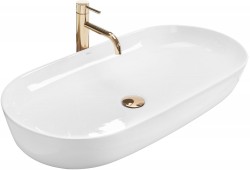 REA - Umývadlo na dosku Cleo 81 41x81 biela (REA-U0563)