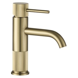 REA - Umyvadlová baterie Lungo Stripe Brush Gold Low (REA-B8050)