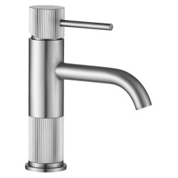 REA - Umyvadlová baterie Lungo Stripe Brush Nickel Low (REA-B8052)
