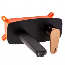 REA - Umyvadlová baterie MILD černá/růžové zlato + BOX (REA-B9142)