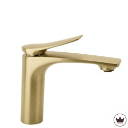 REA - Umyvadlová baterie PREMIUM Vision Gold Brush Low (REA-B6342)