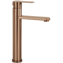 REA - Umyvadlová vysoká baterie Arcos Brush Copper (REA-B6968)