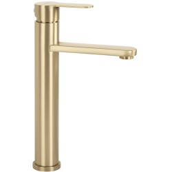 REA - Umyvadlová vysoká baterie Arcos Brush Gold (REA-B6972)
