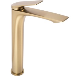 REA - Umyvadlová vysoká baterie AVALON brush gold vysoká (REA-B2705)