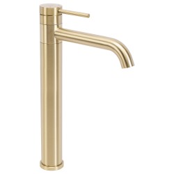 REA - Umyvadlová vysoká baterie LUNGIS - Brush Gold Super vysoká (REA-B6101)