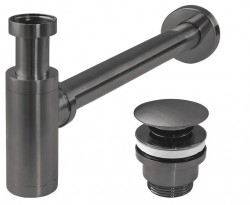 REA - Umyvadlový sifon s univerzální výpustí click-clack - Titan (REA-A1562)
