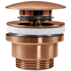 REA - Univerzální umyvadlová výpust click-clack, kartáčovaná měď (REA-A5632)