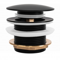 REA - Univerzální vanová výpusť Click-clack - Black (REA-W2014)