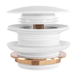 REA - Univerzální vanová výpusť Click-clack - White (REA-W2017)