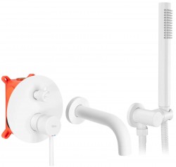 REA - Vanová baterie podomítková Lungo  bílá + Box (REA-B6440)