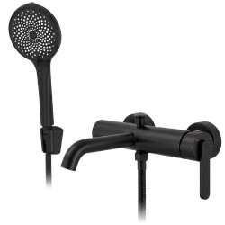REA - Vanová nástěnná baterie Ontario Side Black (REA-B6540)