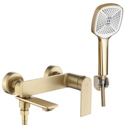REA - Vanová nástěnná baterie STORM - Brush Gold (REA-B7963)